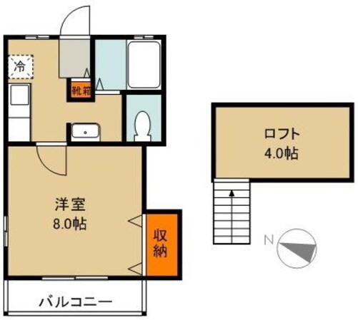 オータムハイツの物件間取画像